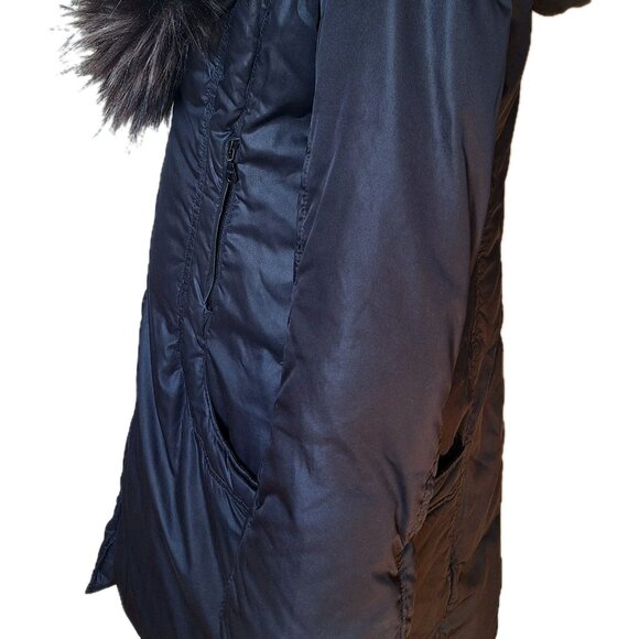 GUESS BY MARCIANO JAYDE Down Puffer Coat Jet Black SIZE LARGE - Picture 10 of 14